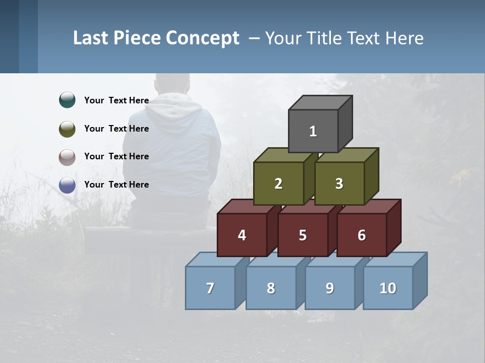 Caucasian Standing Wave PowerPoint Template