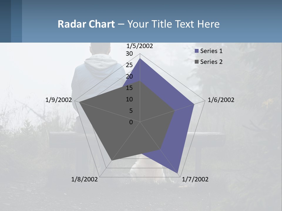 Caucasian Standing Wave PowerPoint Template