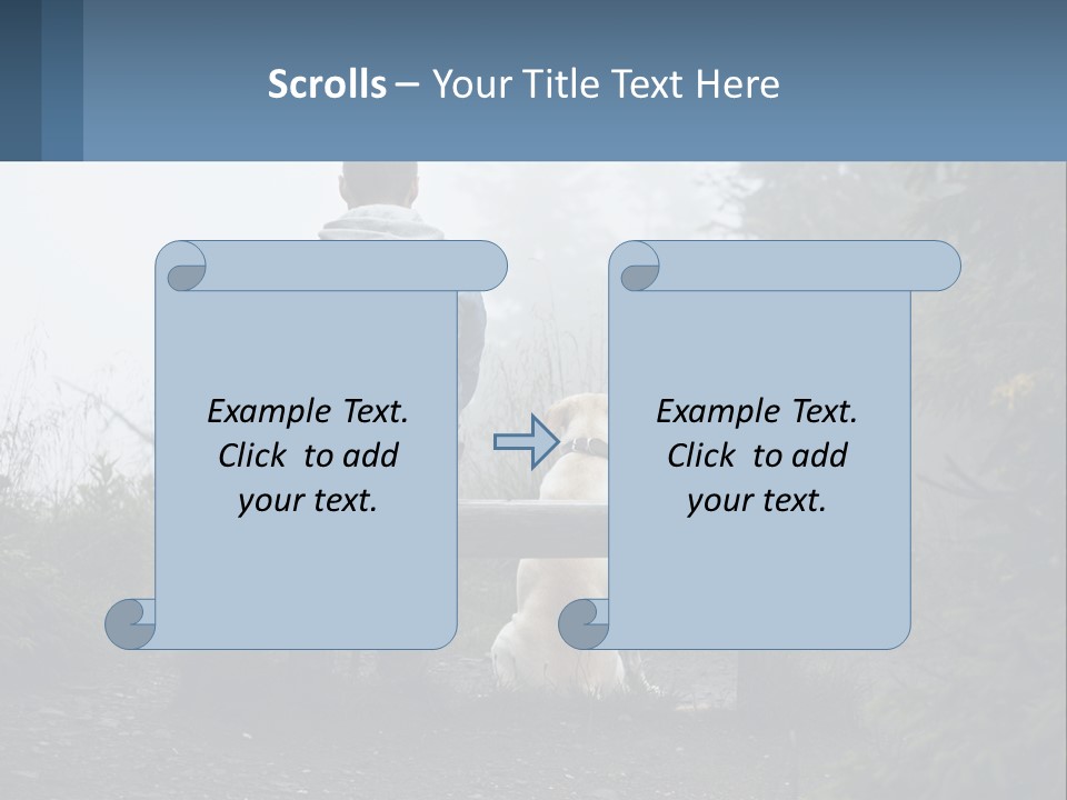 Caucasian Standing Wave PowerPoint Template