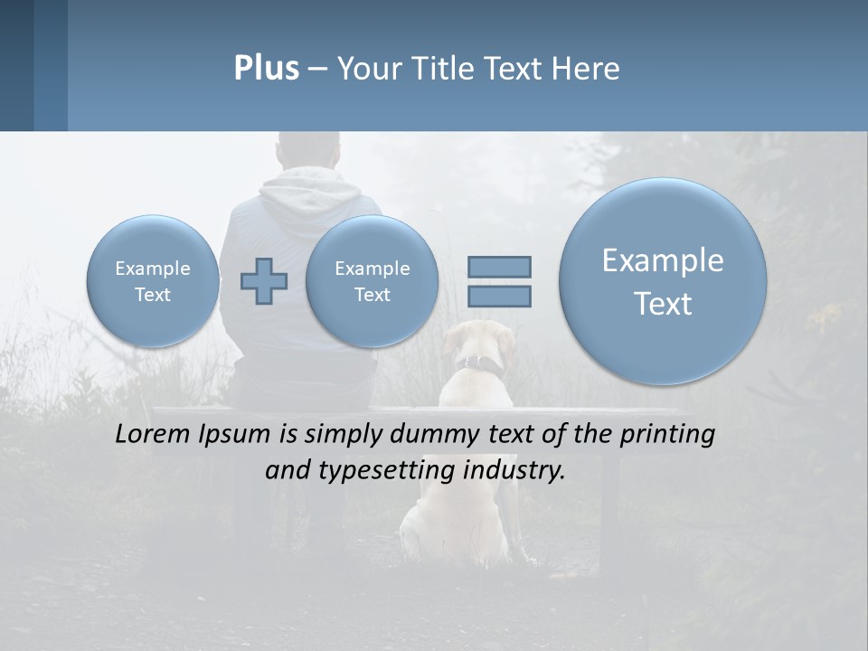 Caucasian Standing Wave PowerPoint Template