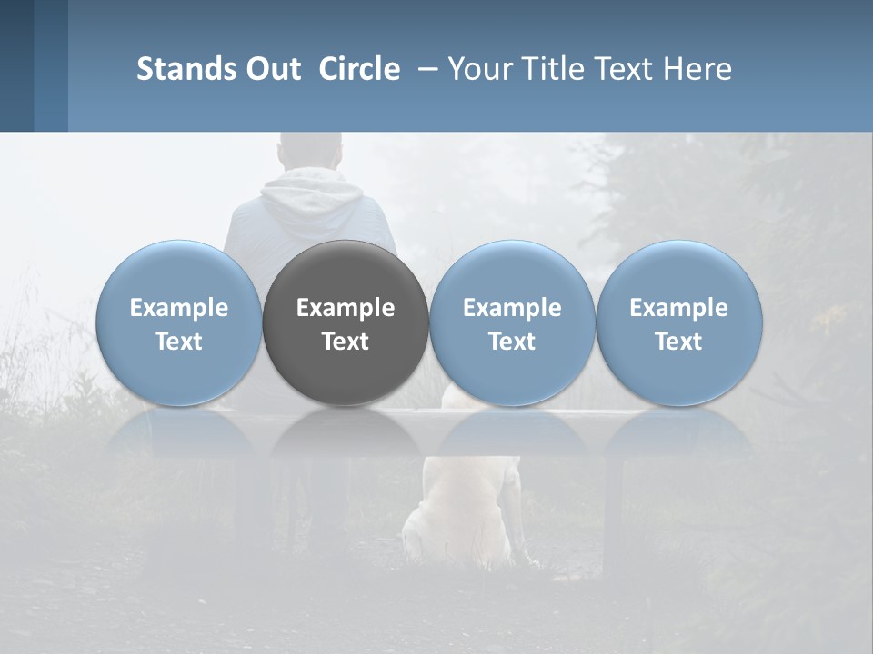 Caucasian Standing Wave PowerPoint Template