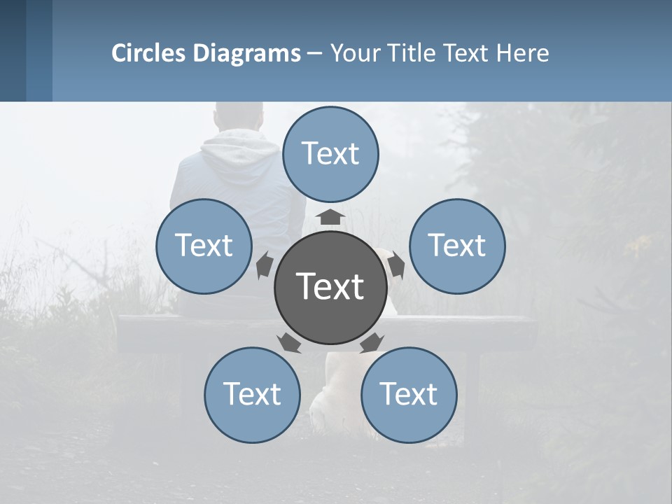 Caucasian Standing Wave PowerPoint Template