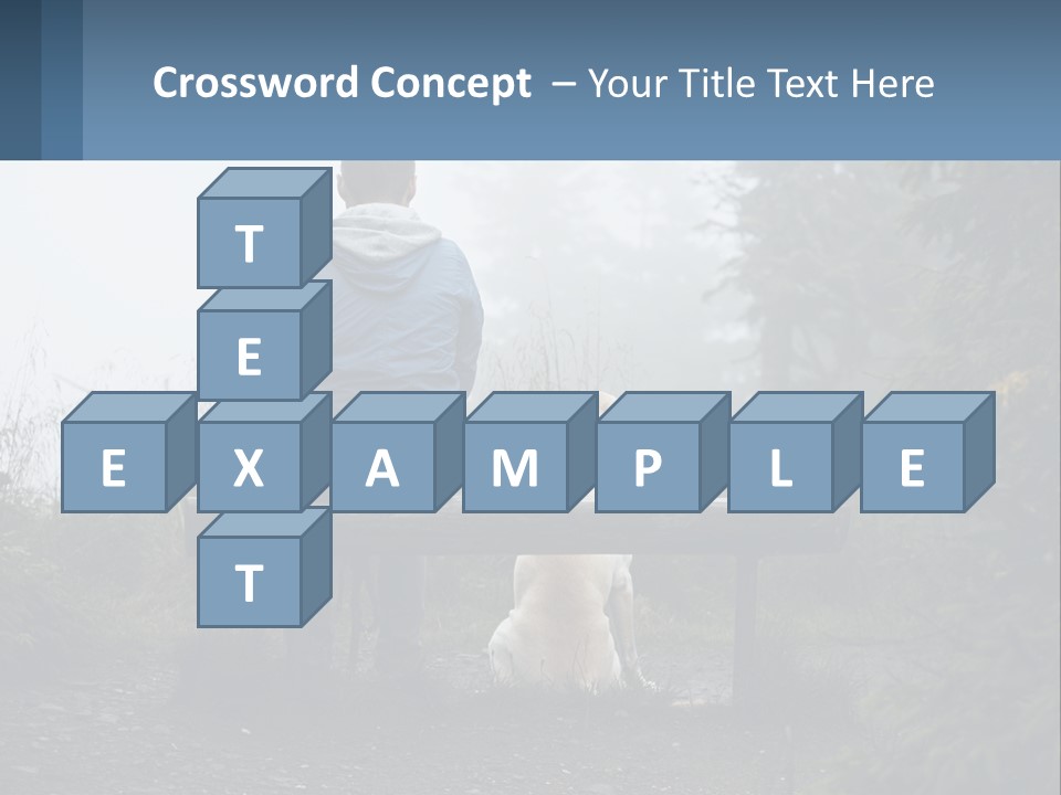 Caucasian Standing Wave PowerPoint Template
