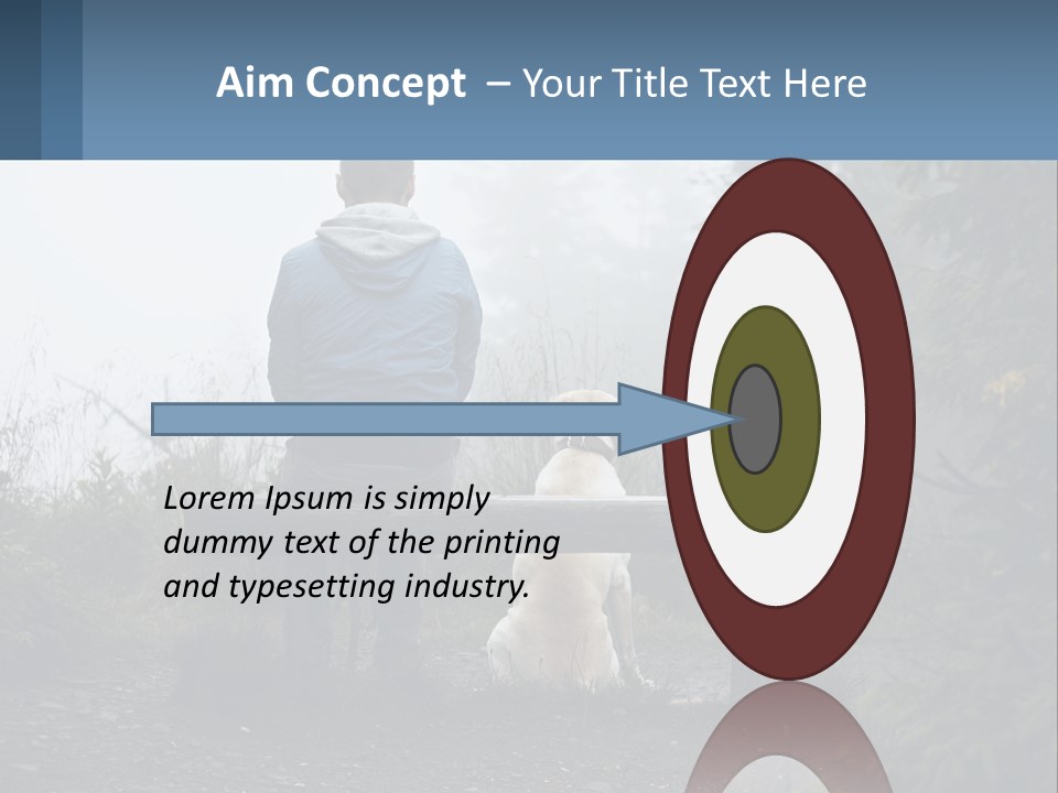 Caucasian Standing Wave PowerPoint Template