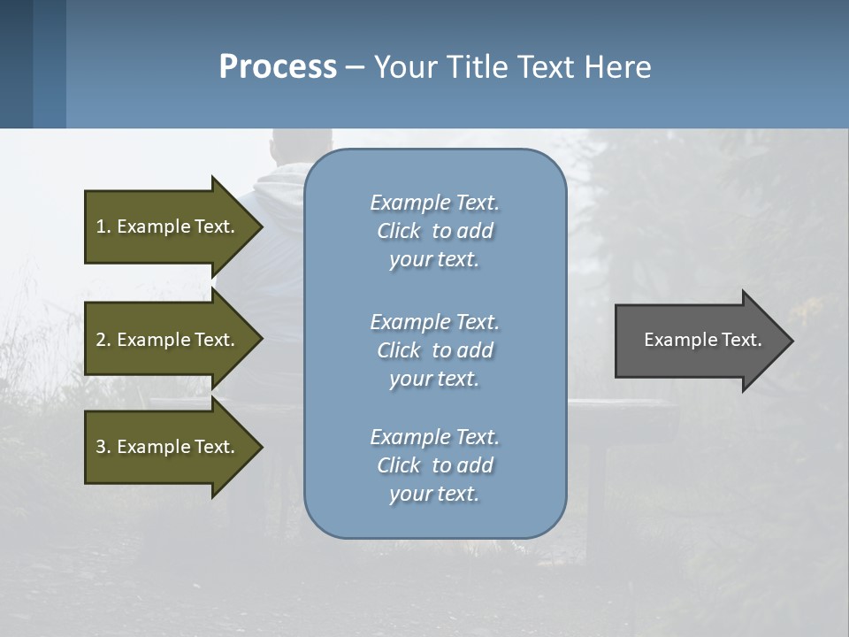 Caucasian Standing Wave PowerPoint Template