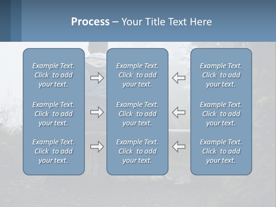 Caucasian Standing Wave PowerPoint Template