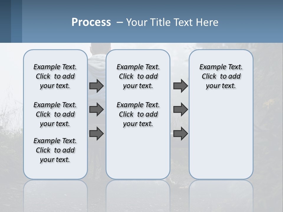Caucasian Standing Wave PowerPoint Template