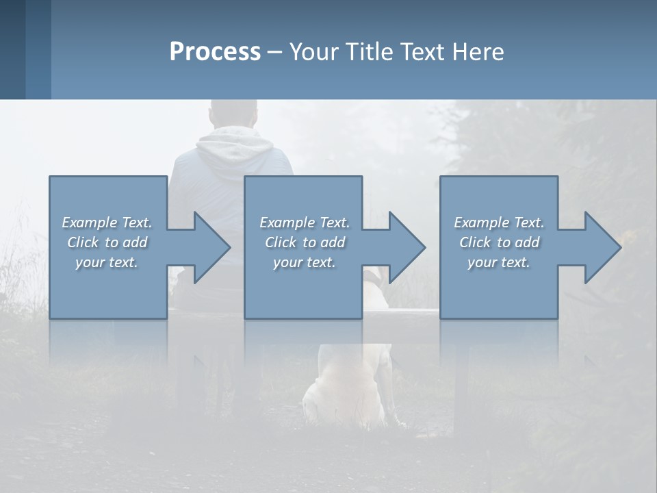Caucasian Standing Wave PowerPoint Template