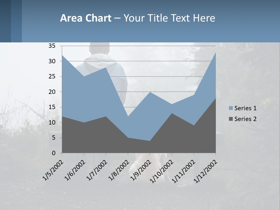Caucasian Standing Wave PowerPoint Template