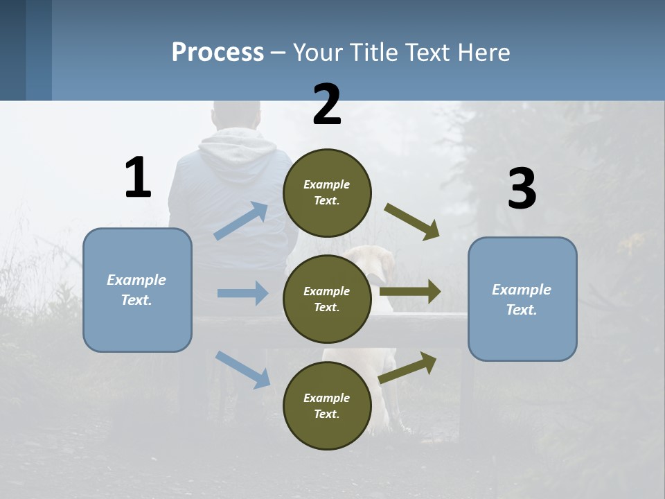 Caucasian Standing Wave PowerPoint Template