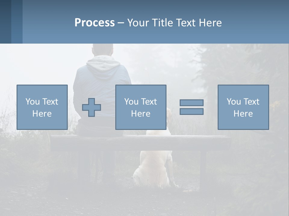 Caucasian Standing Wave PowerPoint Template