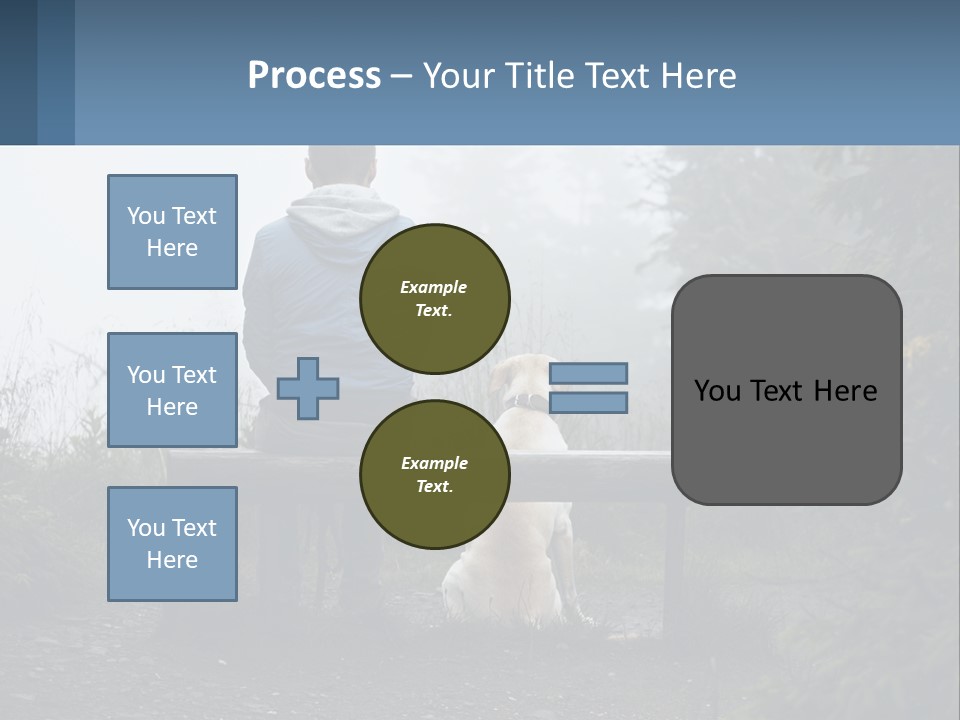 Caucasian Standing Wave PowerPoint Template