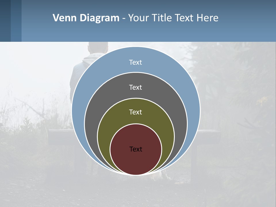 Caucasian Standing Wave PowerPoint Template