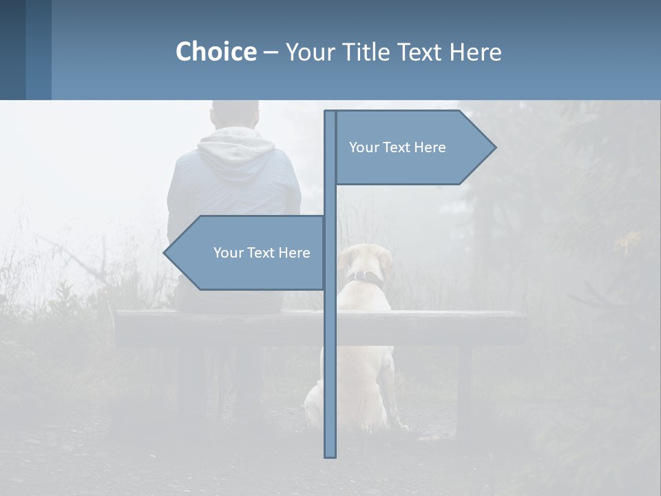 Caucasian Standing Wave PowerPoint Template