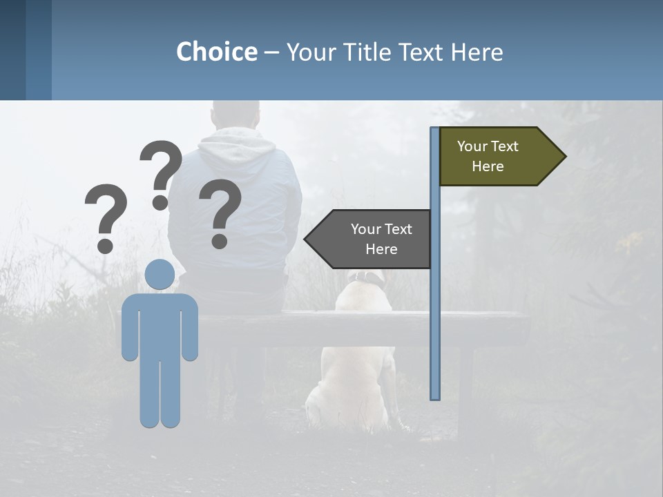 Caucasian Standing Wave PowerPoint Template