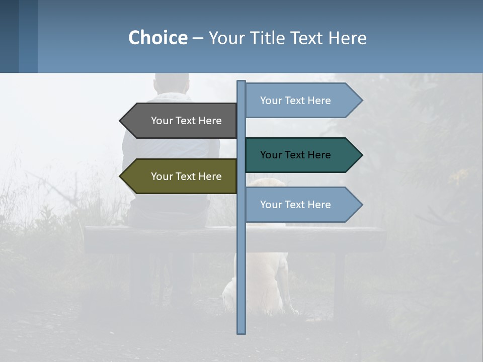 Caucasian Standing Wave PowerPoint Template