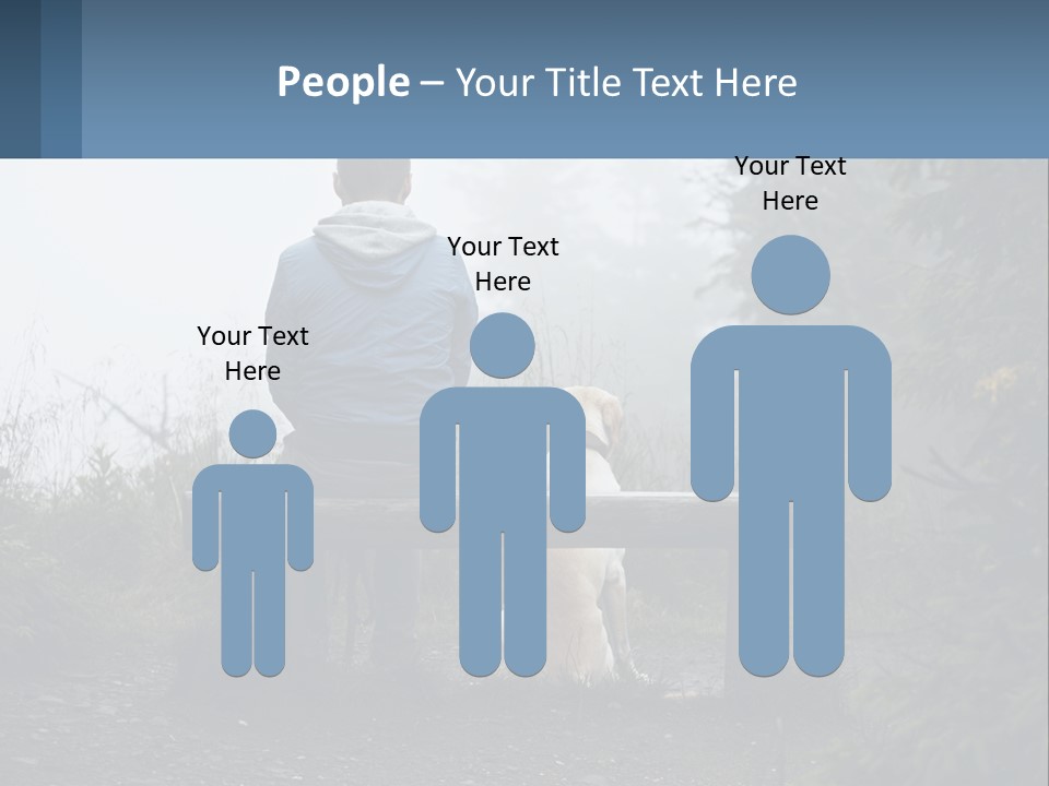 Caucasian Standing Wave PowerPoint Template