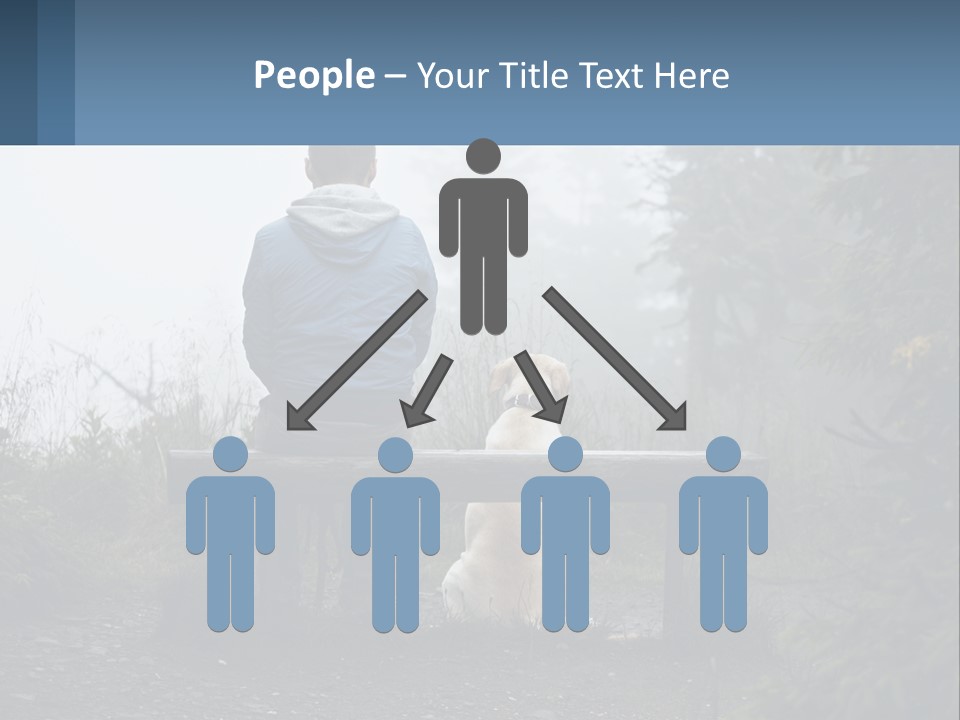 Caucasian Standing Wave PowerPoint Template