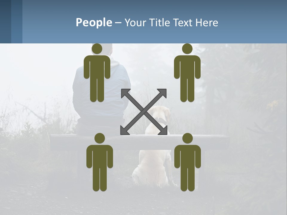 Caucasian Standing Wave PowerPoint Template