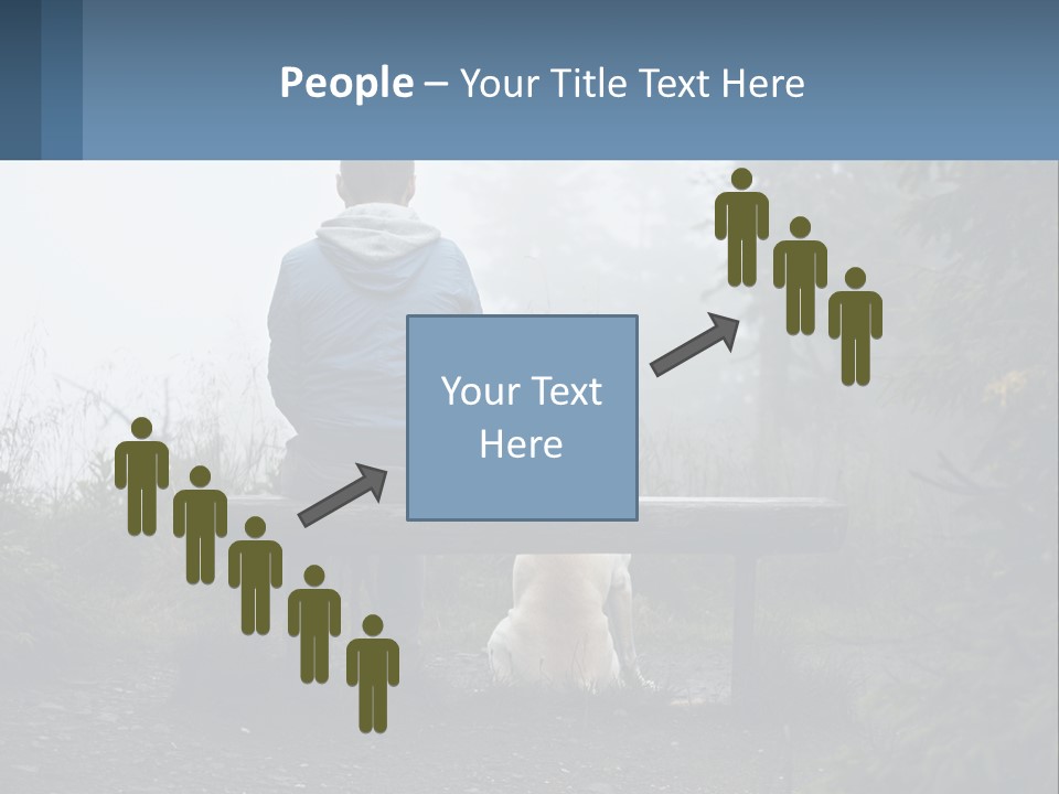 Caucasian Standing Wave PowerPoint Template