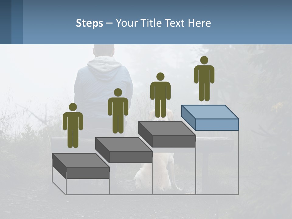 Caucasian Standing Wave PowerPoint Template