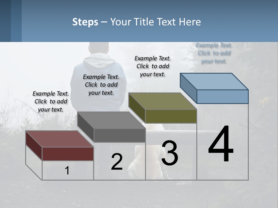 Caucasian Standing Wave PowerPoint Template