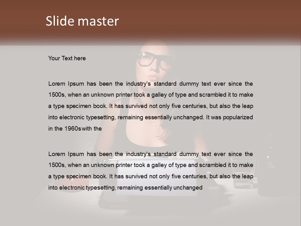 White Senior Calm PowerPoint Template