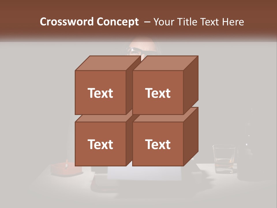 White Senior Calm PowerPoint Template