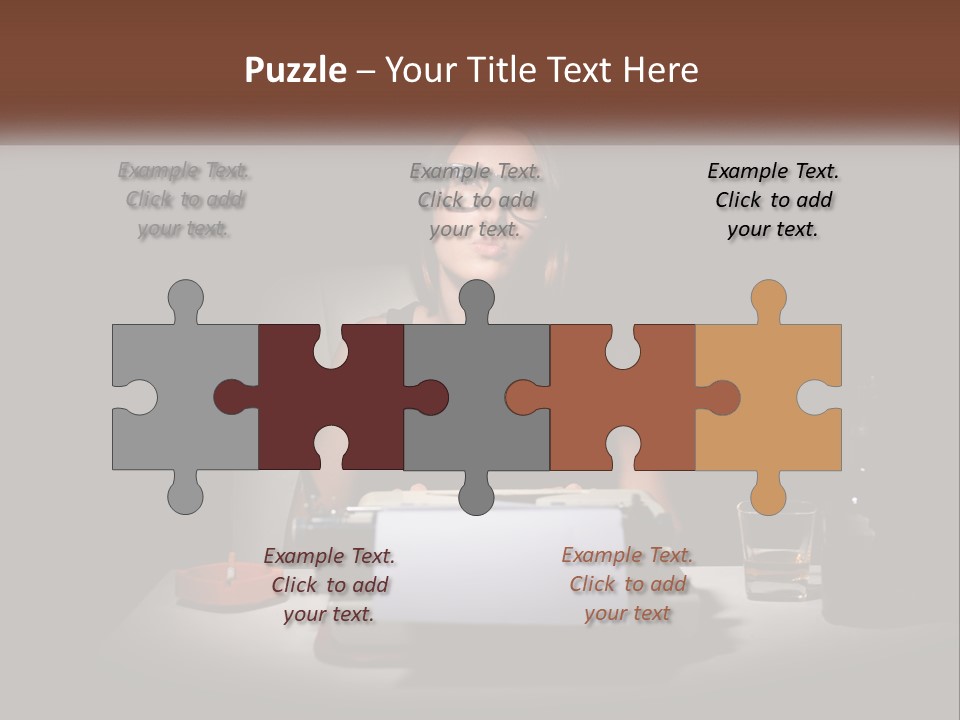 White Senior Calm PowerPoint Template