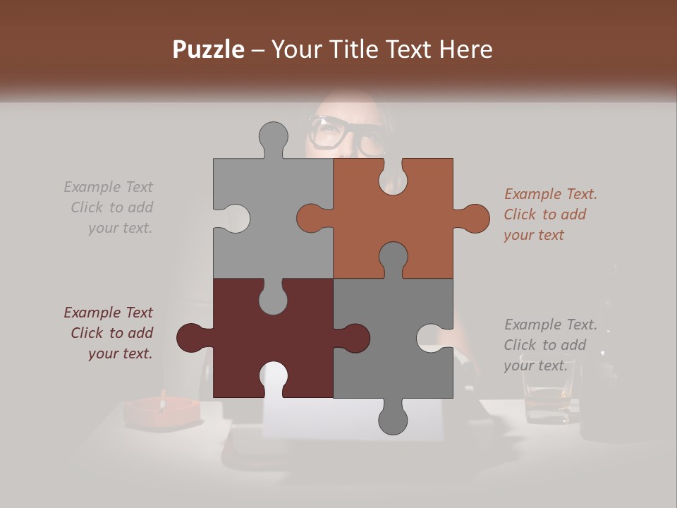 White Senior Calm PowerPoint Template