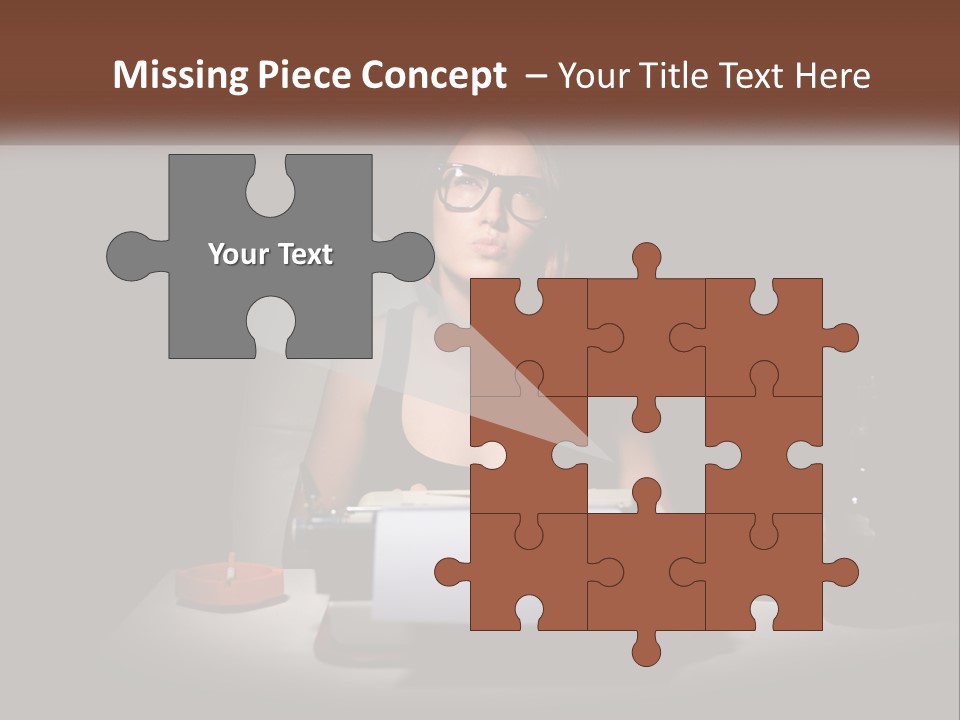 White Senior Calm PowerPoint Template