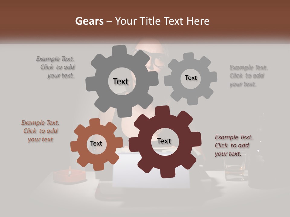 White Senior Calm PowerPoint Template