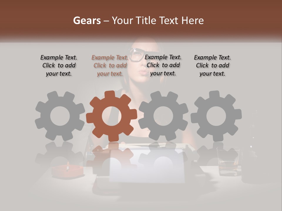 White Senior Calm PowerPoint Template