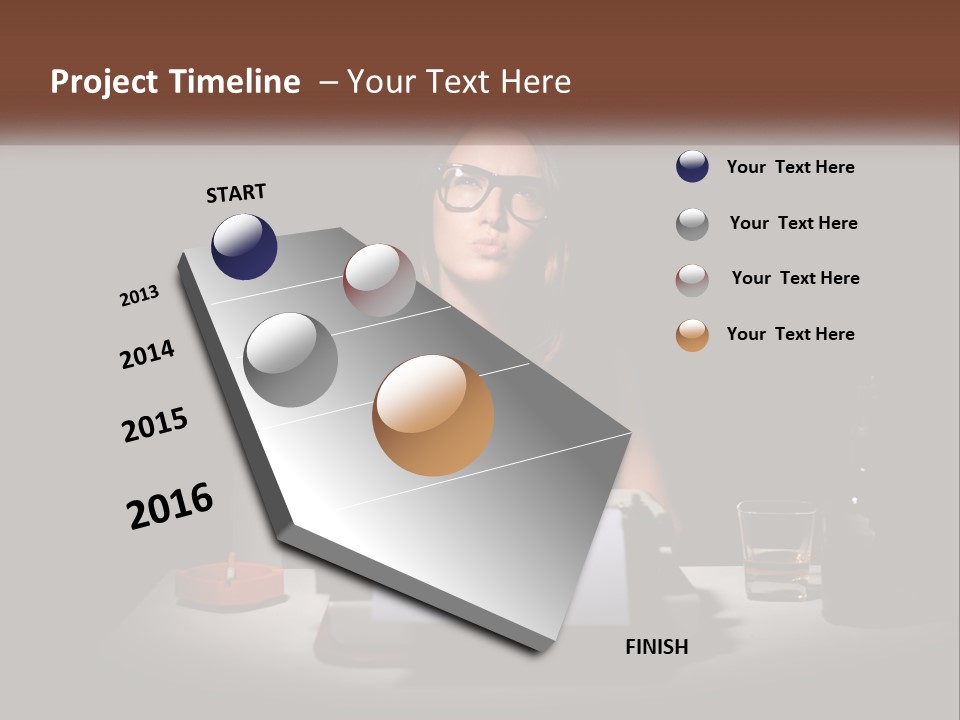White Senior Calm PowerPoint Template