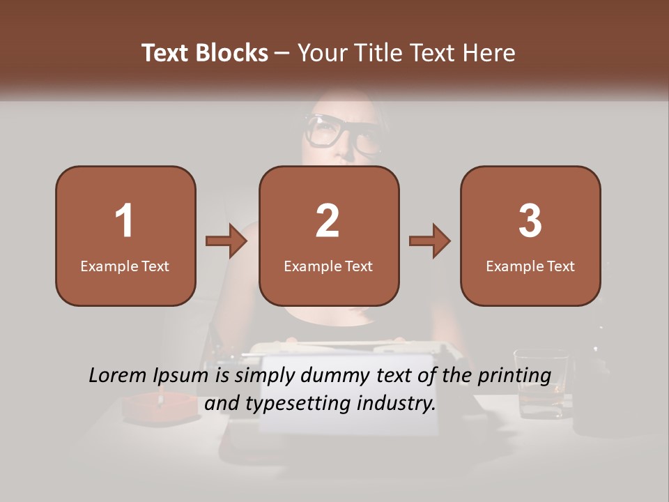 White Senior Calm PowerPoint Template