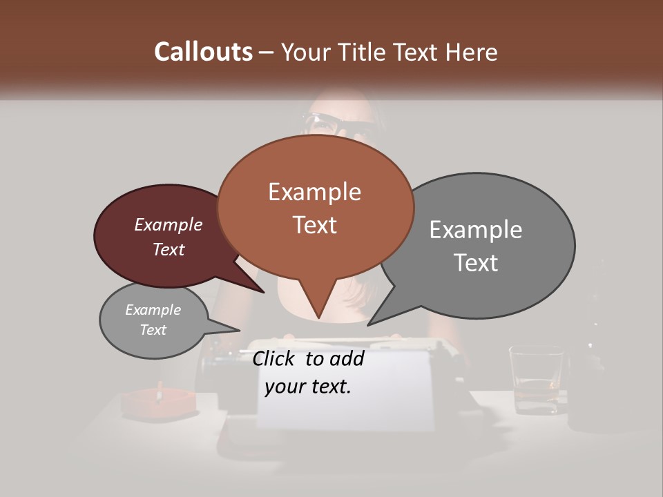 White Senior Calm PowerPoint Template