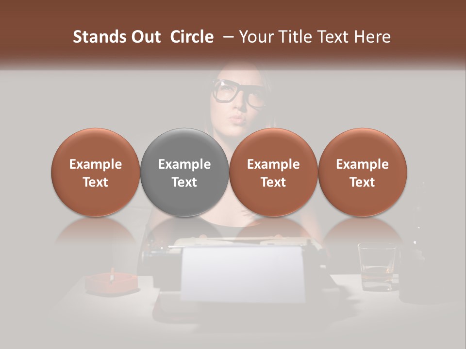 White Senior Calm PowerPoint Template