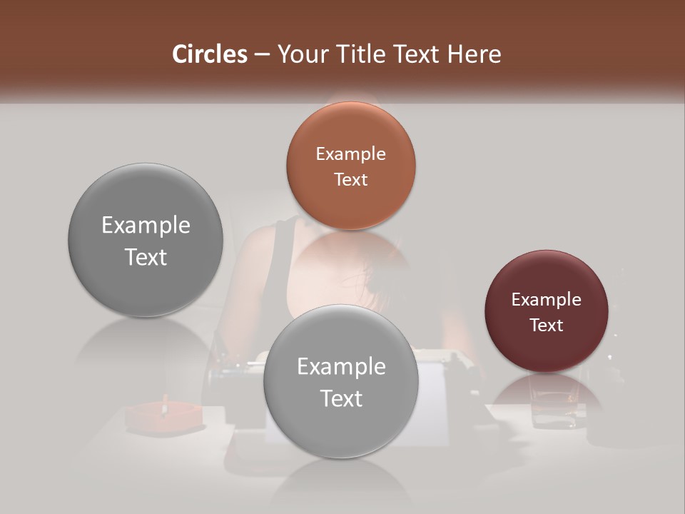 White Senior Calm PowerPoint Template