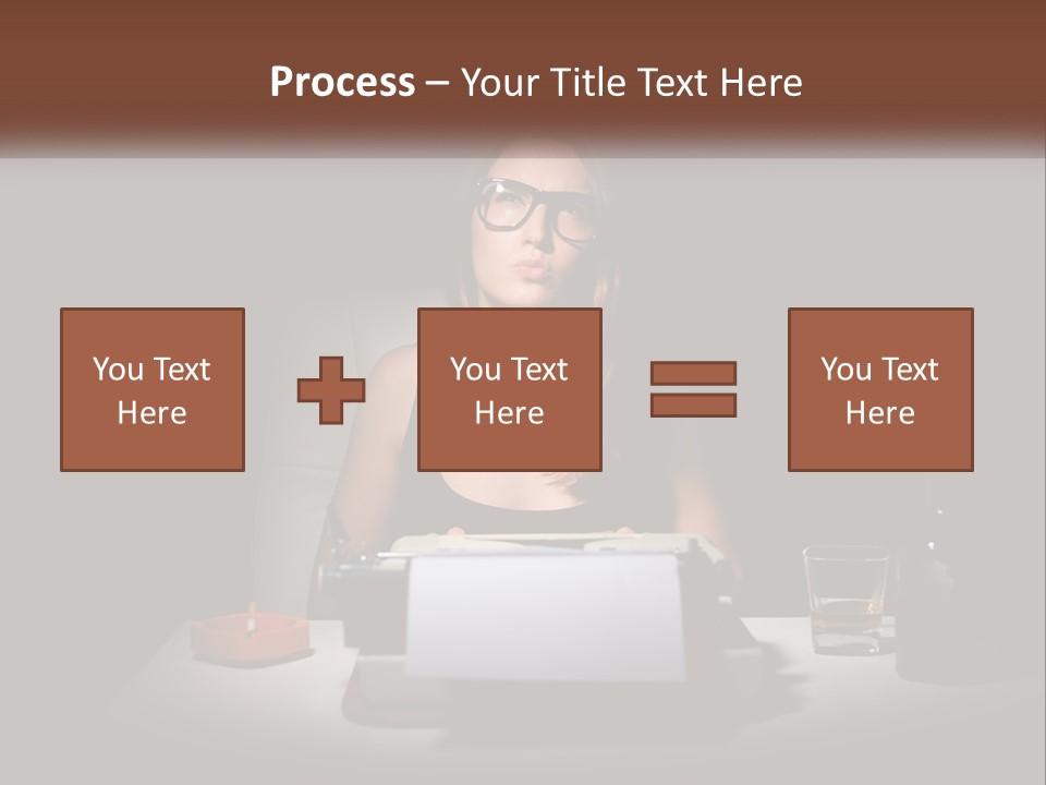 White Senior Calm PowerPoint Template