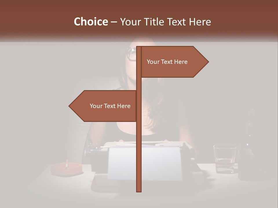 White Senior Calm PowerPoint Template