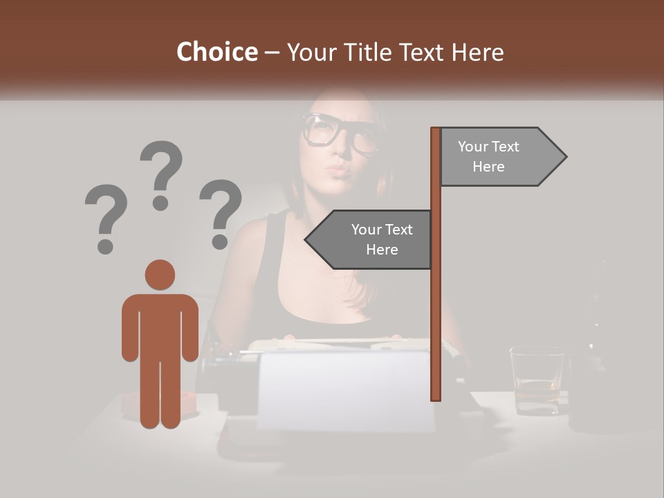 White Senior Calm PowerPoint Template