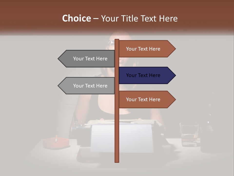 White Senior Calm PowerPoint Template