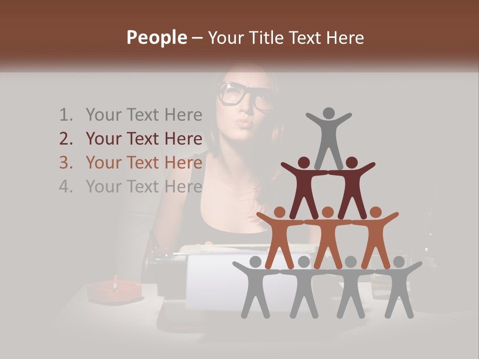 White Senior Calm PowerPoint Template