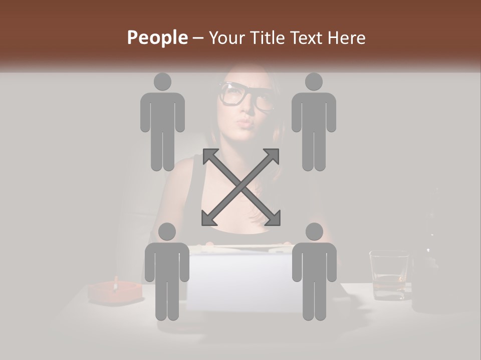 White Senior Calm PowerPoint Template