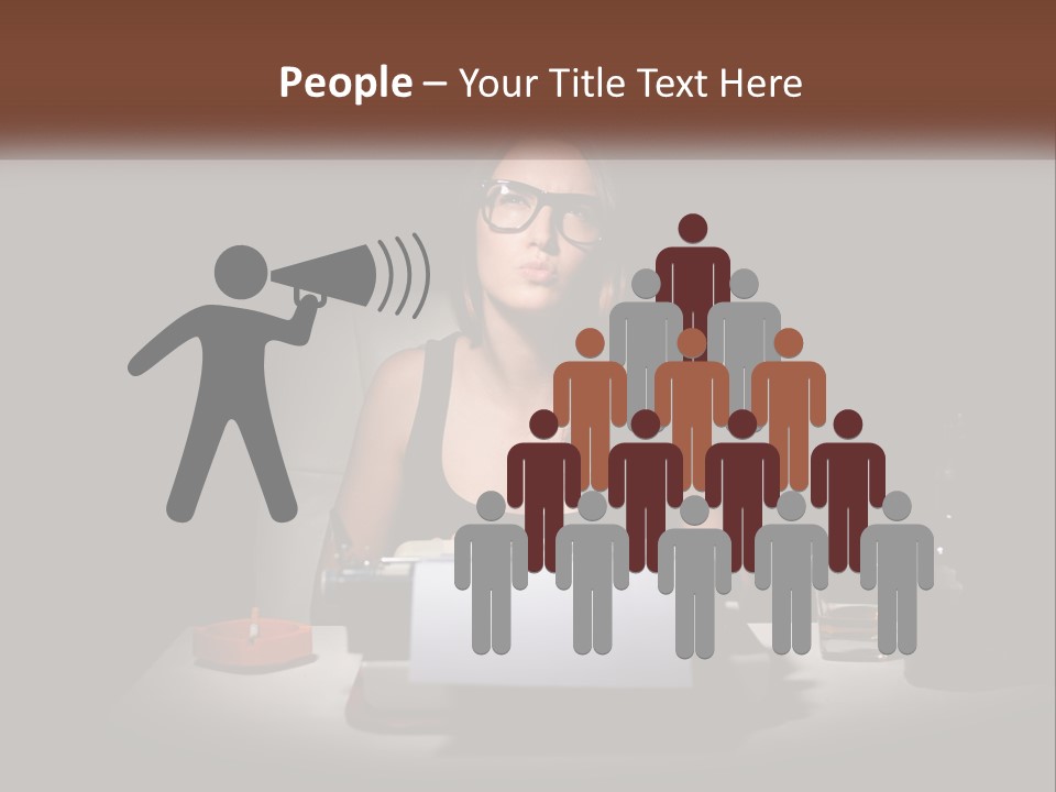 White Senior Calm PowerPoint Template