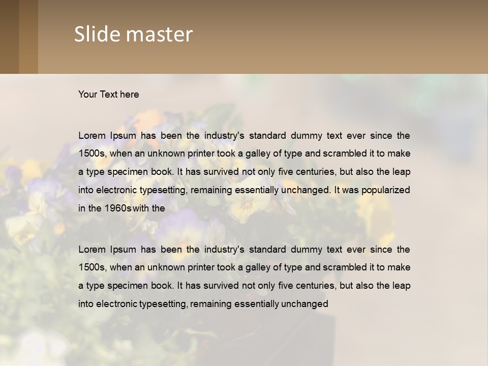 Peaceful Old Calm PowerPoint Template