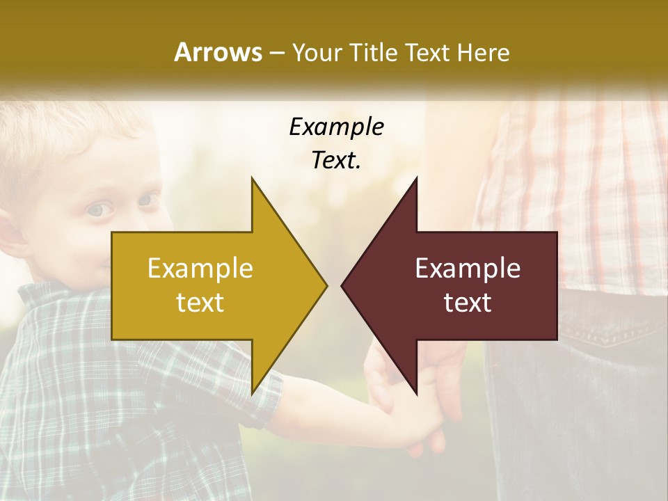 White Portrait Daughter PowerPoint Template