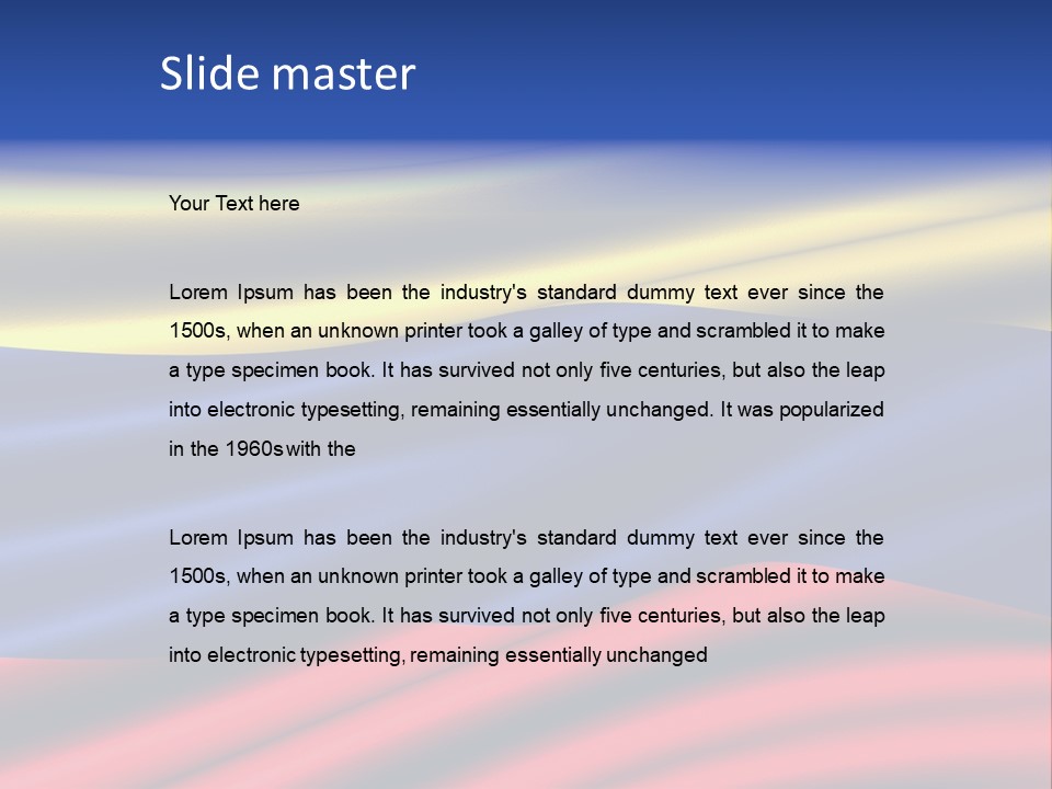 Daughter Retired Standing PowerPoint Template