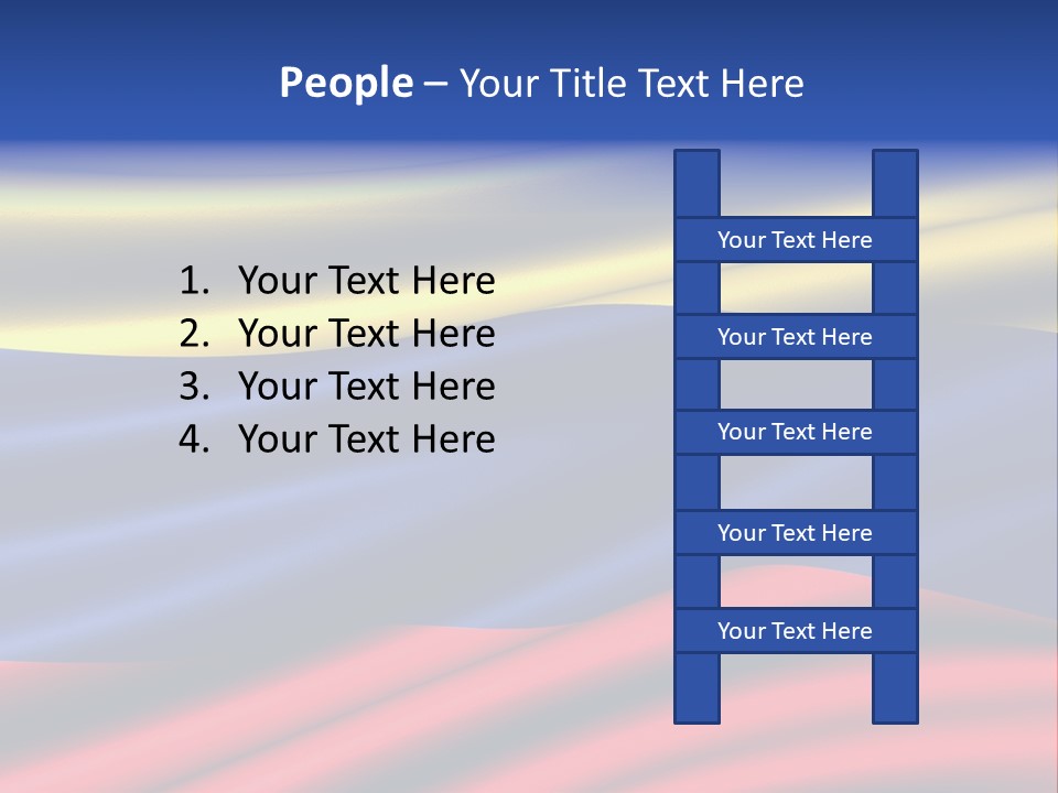 Daughter Retired Standing PowerPoint Template