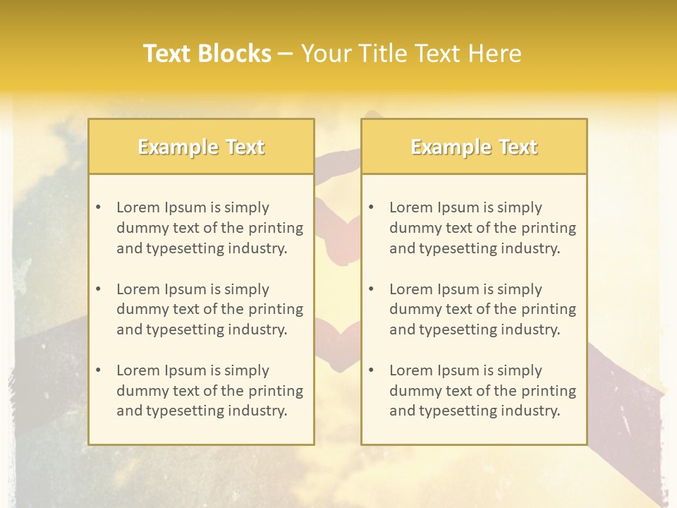 Sad Daughter Old PowerPoint Template